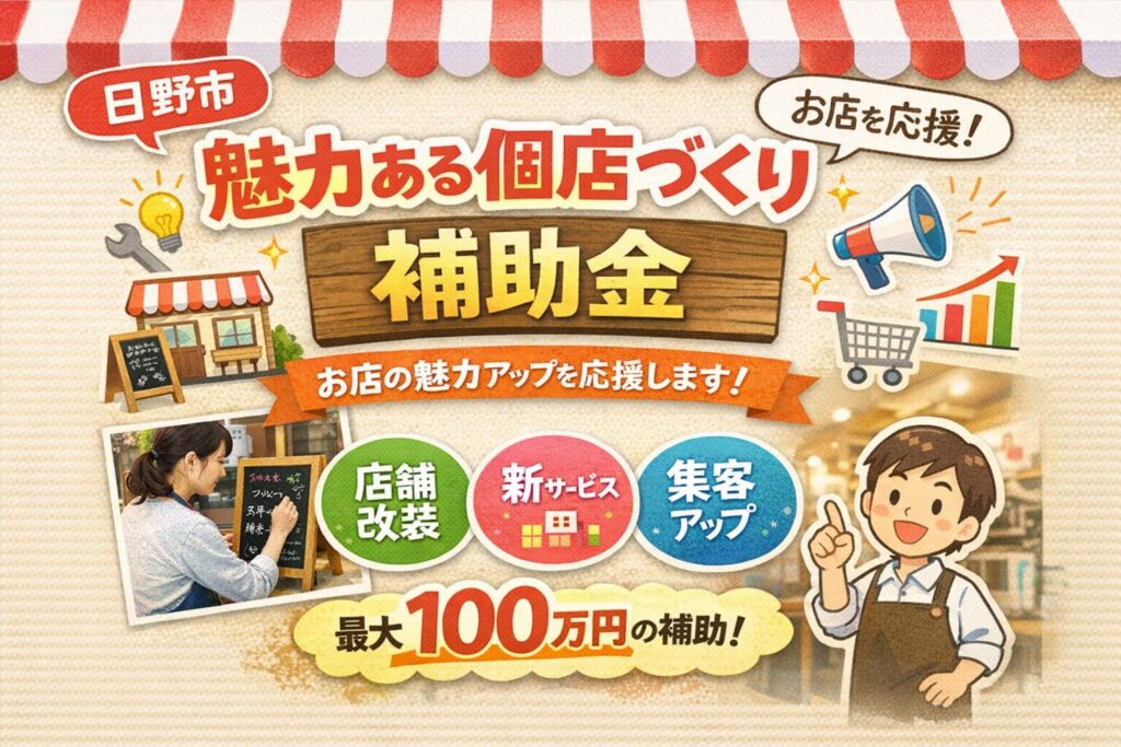 令和8年度日野市魅力ある個店創り支援事業補助金